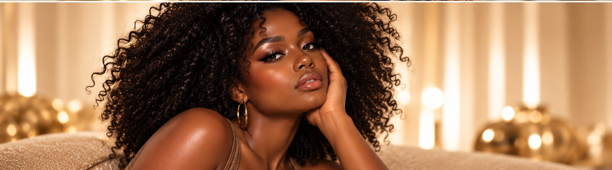 Holics Beauty featured model with highlighted curls